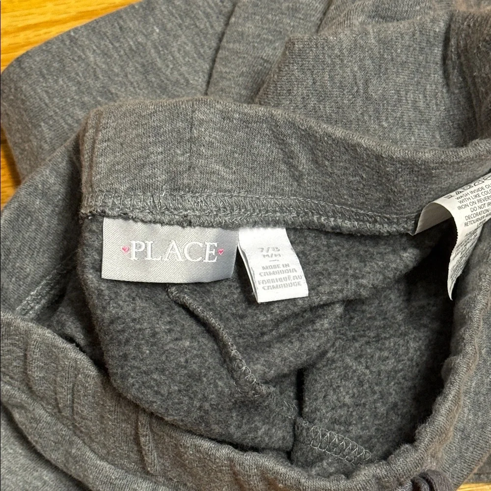 The Children's Place Gray Sweatpants with Emoji and Rainbow